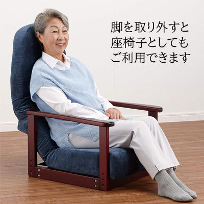 フランスベッド 背楽チェア 高座椅子 一人掛け Reha tech SEC-01 [2]