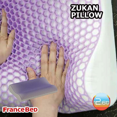 フランスベッド ズカンピロー 放熱シート内蔵まくら ZUKAN（頭寒）ピロー　60×40cm