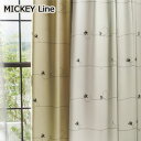 日本製 スミノエ ディズニー ミッキー／ライン MICKEY／Line カーテンドレープ 1枚入り 100×178cm M-1158 M-1159【RCP】