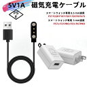 スマートウォッチ専用 5V1A充電ヘッド 磁気充電ケーブル 5V /1A 軽量でコンパクト PSE認証済み usbアダプター アイホン充電器 適用 F57 F22R F107 F207 F207R F67Sスマートウォッチ 8.5 mmピッチ白線 5.0 mmピッチ黒線