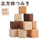 積み木 12ピース 立方体 図形キューブ 木のおもちゃ 立体 木製 ブロック 大きい 安全無塗装 モンテッソーリ 玩具 知育玩具 指先訓練 子供 幼児 おもちゃ...