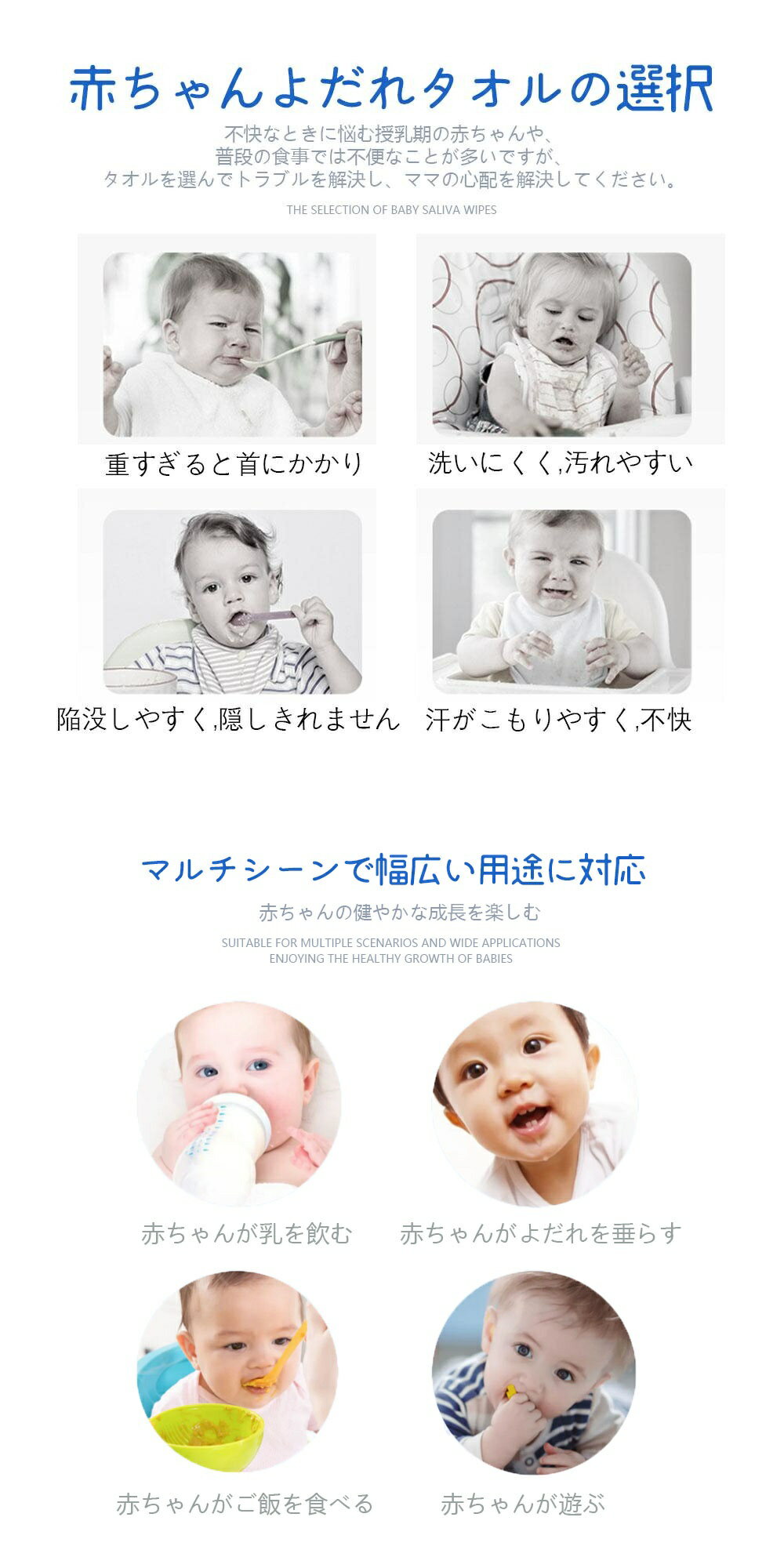 お食事エプロン 長袖 食べこぼし 離乳食 掴み食べ ベビーエプロン 保育園 撥水 大きめ 男の子 女の子 赤ちゃん おしゃれ BLW 子供用 幼児 ベビー用品 出産祝い