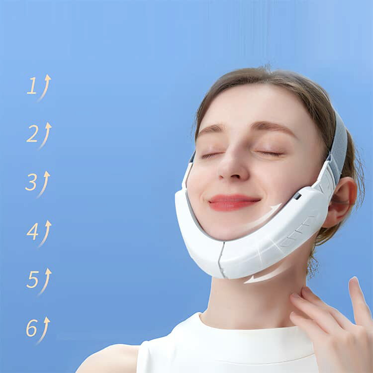 顔痩せ 表情筋ケア EMS 美顔ベルト フェイスベルト フェイスラインケア Vライン マッサージ器 小顔 ながら美容 TENS 6モード EMS 男女兼用 微電流 マッサージャー 肌を引き締める 持ち運び便利 12段階強度 180°折りたたみ ほうれい線 リラックス hasukii-10010934 ネットショップハスキー サンプル画像3