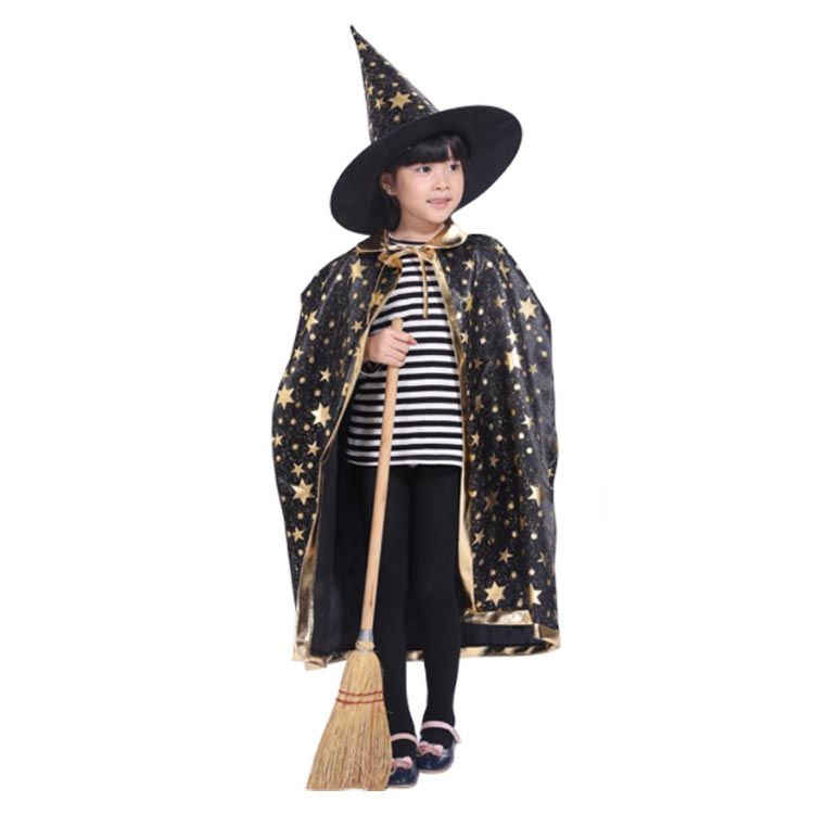 キッズ ハロウィン 衣装 子供 ハロウィン衣装 子供 仮装 ハロウィン衣装 キッズ ハロウィーン コスプレ 子供 衣装 男の子 ハロウィン 女の子 2点セット スター 帽子 コスプレ衣装 コスチューム