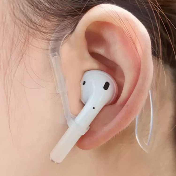 イヤーフック Bluetooth イヤホン 透明クリア 4個セット 360度回転 可動式 ワイヤ...