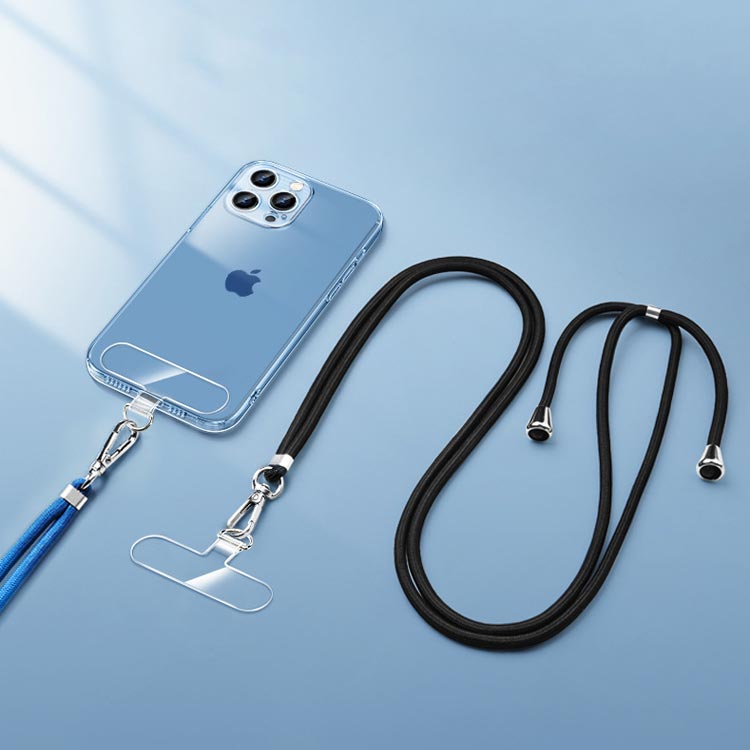 ネットショップハスキーのスマホストラップ 全機種対応 携帯ストラップ 取り付け簡単 ストラップホルダー 落下防止 ストッパー 極薄 耐荷重 紛失防止 首掛け 肩掛け 柔らかい 外付け 後付け 送料無料 掛けひもは付属していません｜アングル2