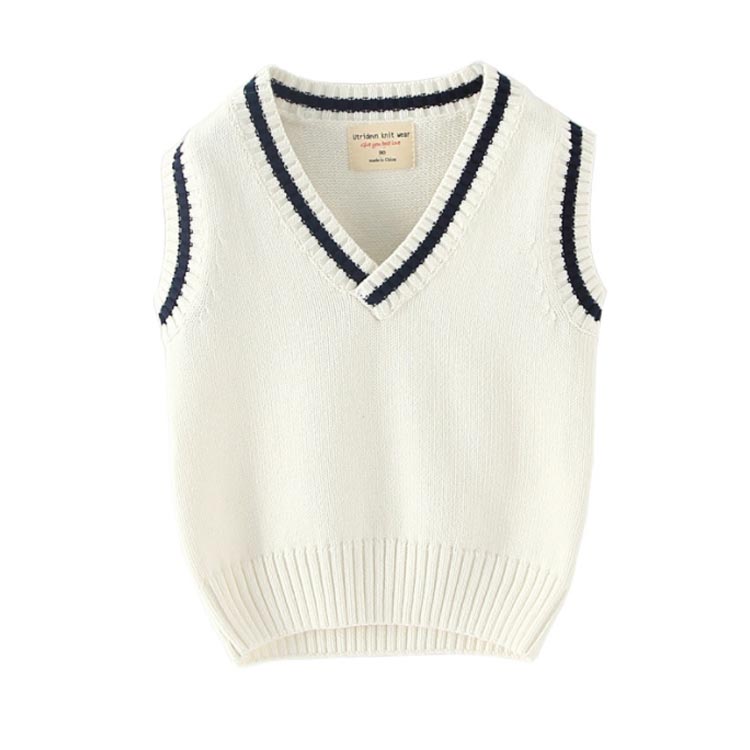 ネットショップハスキーのスクールベスト 子供服 ジュニア キッズ服 フォーマル ニットベスト 男の子 女の子 ノースリーブ Vネック お受験 小学生 通園 通学 制服 入園準備 卒業式 イベント お洒落 送料無料｜アングル2