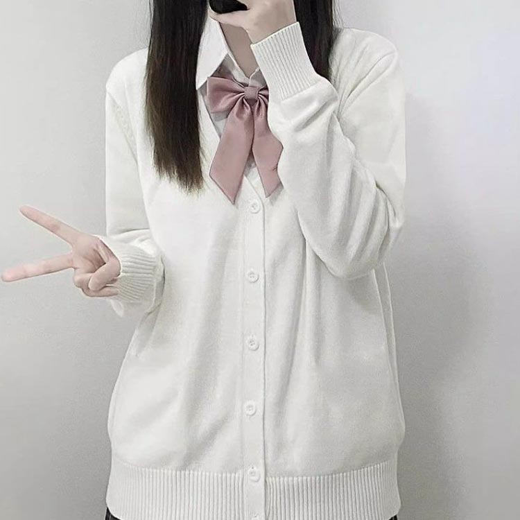 トップス 学校 学生 スクール 男子 女子 女子高生 ニット 長袖 Vネック スクールカーディガン 中学生 レディース 制服 秋 カーディガン 学園祭 洗える 男女兼用 無地 高校生 大きいサイズ 着痩せ おしゃれ Vネック 冬