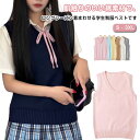 スクールベスト 秋 学生 S-3XL 制服 S-3XL 女子 高校生 中学生 秋服 春服 春 冬 ノースリーブ 夏 ニットベスト Vネック チョッキ 男子 袖な...