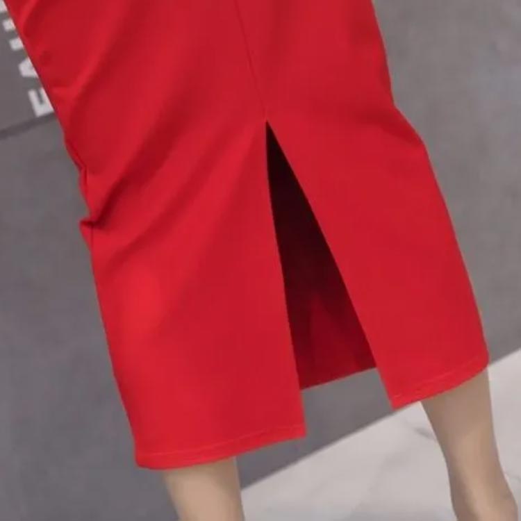 タイトスカート 3種類 スカート タイト リクルートスカート 事務服 オフィススカート レディース 黒 スカート ひざ丈 ストレッチ 洗える 3種類 通勤 面接 仕事用 スリム ブラック 就活 春 夏 秋 冬 入学式 卒業式 hasukii-10007697 ネットショップハスキー サンプル画像3