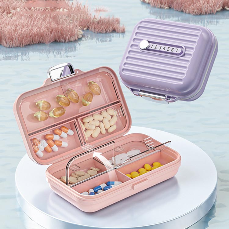 軽量 サプリメントケース ピルケース 携帯用 収納 1週間 可愛い ガム ケース お薬 小型 錠剤 おしゃれ 密閉 7分割タイプ 持ち運び 薬入れ 防湿 飲み忘れ防止 遮光 抗菌 ピルケース トラベル 旅行 習慣薬箱 薬飲み忘れ防止 くすり整理 hasukii-10007995 ネットショップハスキー サンプル画像2