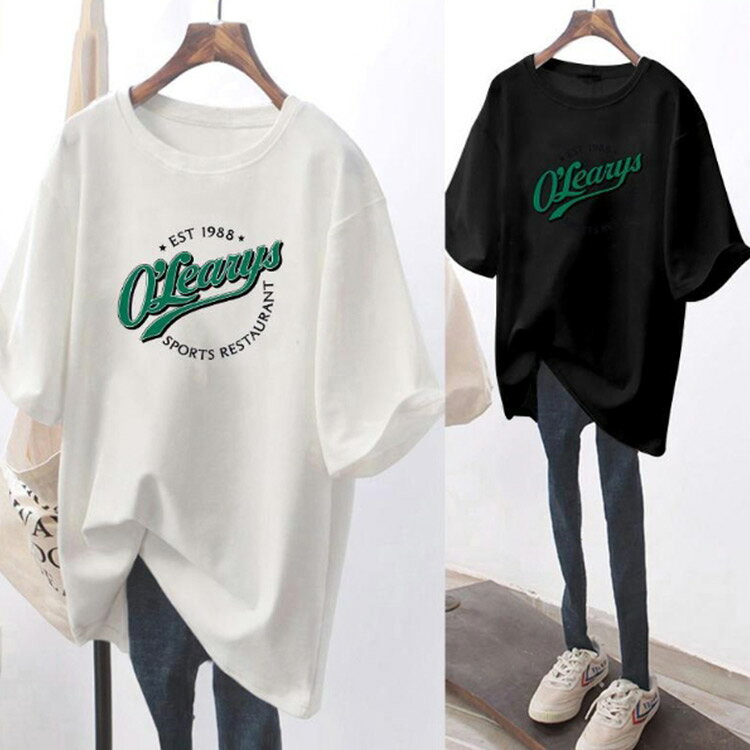 ロングTシャツ トップス チュニック 産前産後兼用 可愛い 授乳 春夏 半袖 クルーネ...