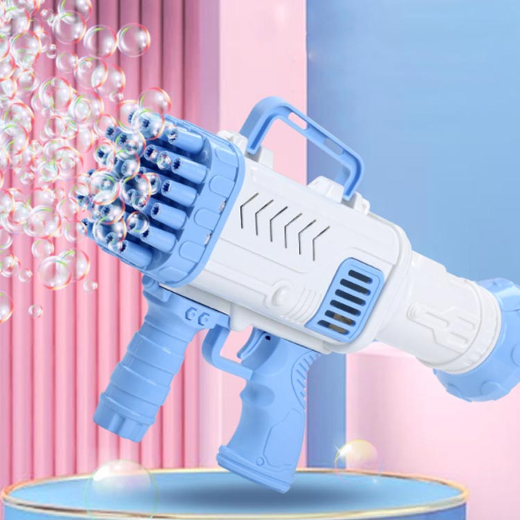 シャボン玉 電動 バブルガン おもちゃ 電池式 シャボン玉製造機 32穴 軽量 バブル...