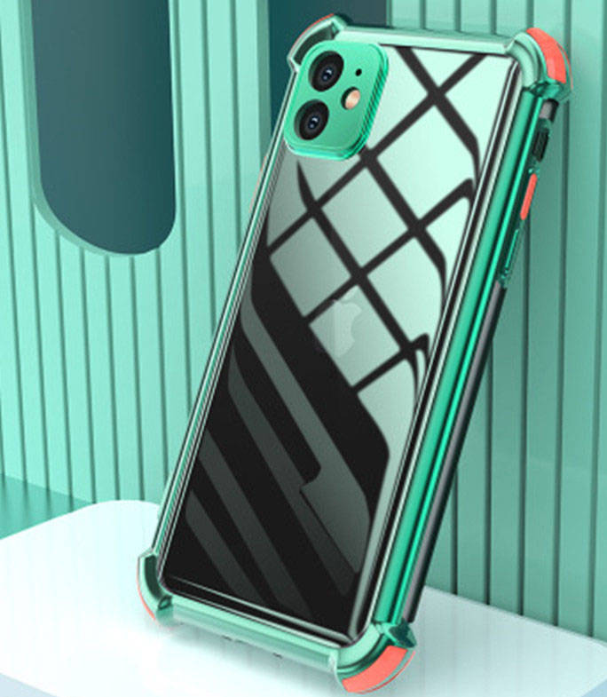 乐天商城 - iPhone 13 iPhone 12 スマホケース iPhoneケース クリアケース 透明 ケース メッキ加工 レンズ保護 TPU エアクッション スマホカバー 黄変防止