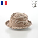 【アウトレット 50%OFF】ANTHONY PETO 中折れハット ラビットフェルトハット メンズ レディース 秋 冬 帽子 フェルト帽 フェドラ 紳士帽 ZAMPANO ZOO(ザンパノ ズー) ブラウン