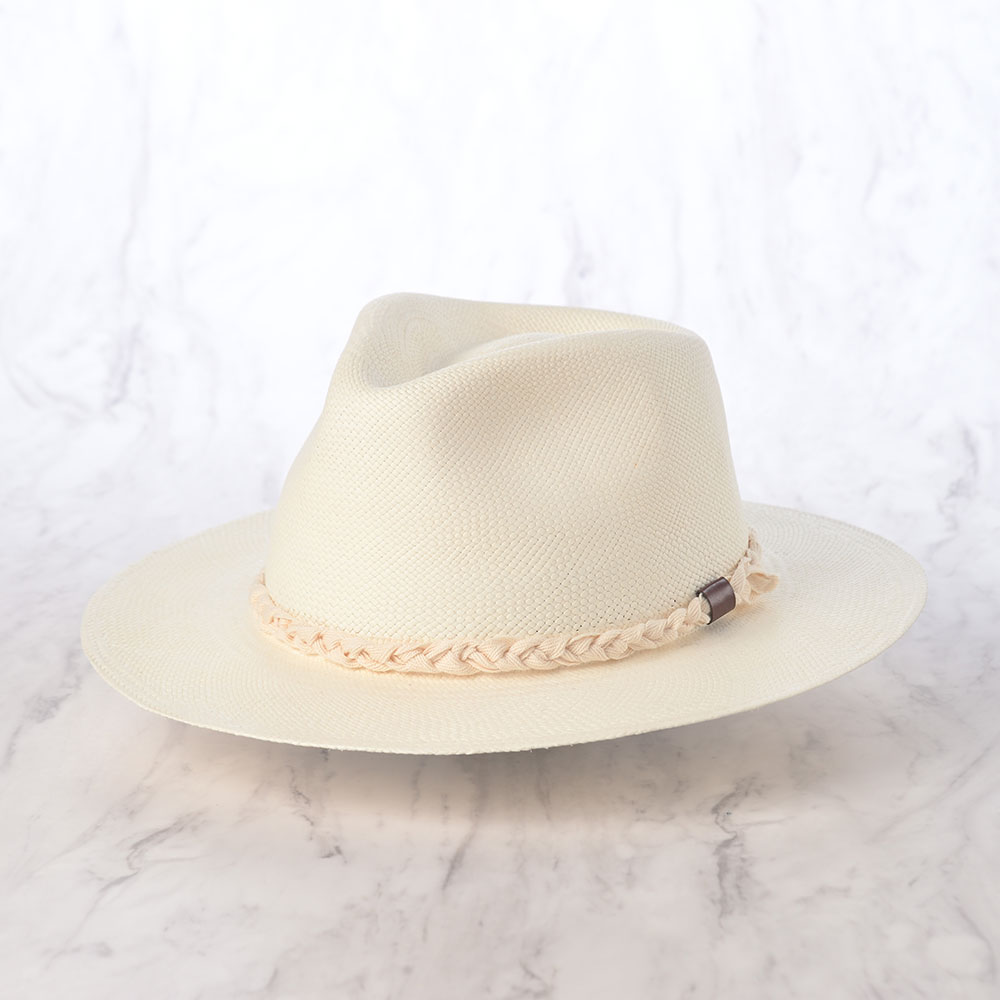 BIGALLI 中折れハット パナマハット 春 夏 メンズ エクアドル製 紳士帽子 おしゃれ シンプル ファッション小物 アクセサリー エクアドルブランド ビガリ OMAHA（オマハ） ホワイト ポイント5倍 2