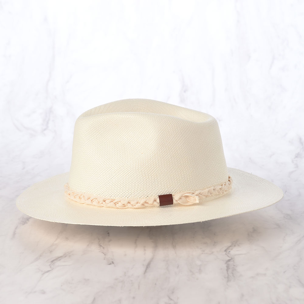 BIGALLI 中折れハット パナマハット 春 夏 メンズ エクアドル製 紳士帽子 おしゃれ シンプル ファッション小物 アクセサリー エクアドルブランド ビガリ OMAHA（オマハ） ホワイト ポイント5倍 3