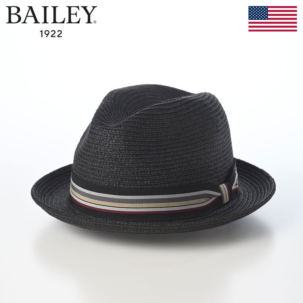 乐天商城 - BAILEY 中折れハット 帽子 メンズ レディース カジュアル おしゃれ 紳士帽 ファッション小物 ブランド ベイリー アメリカ SALEM BRAID HAT(セーレム ブレードハット) ブラック 父の日ギフト 2026