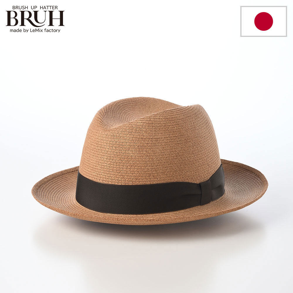 乐天商城 - ブラッシュアップハッター ブラー ブレードハット メンズ Paper Braid Center Crease Hat（ペーパーブレード センタークリースハット）325202 ナチュラル