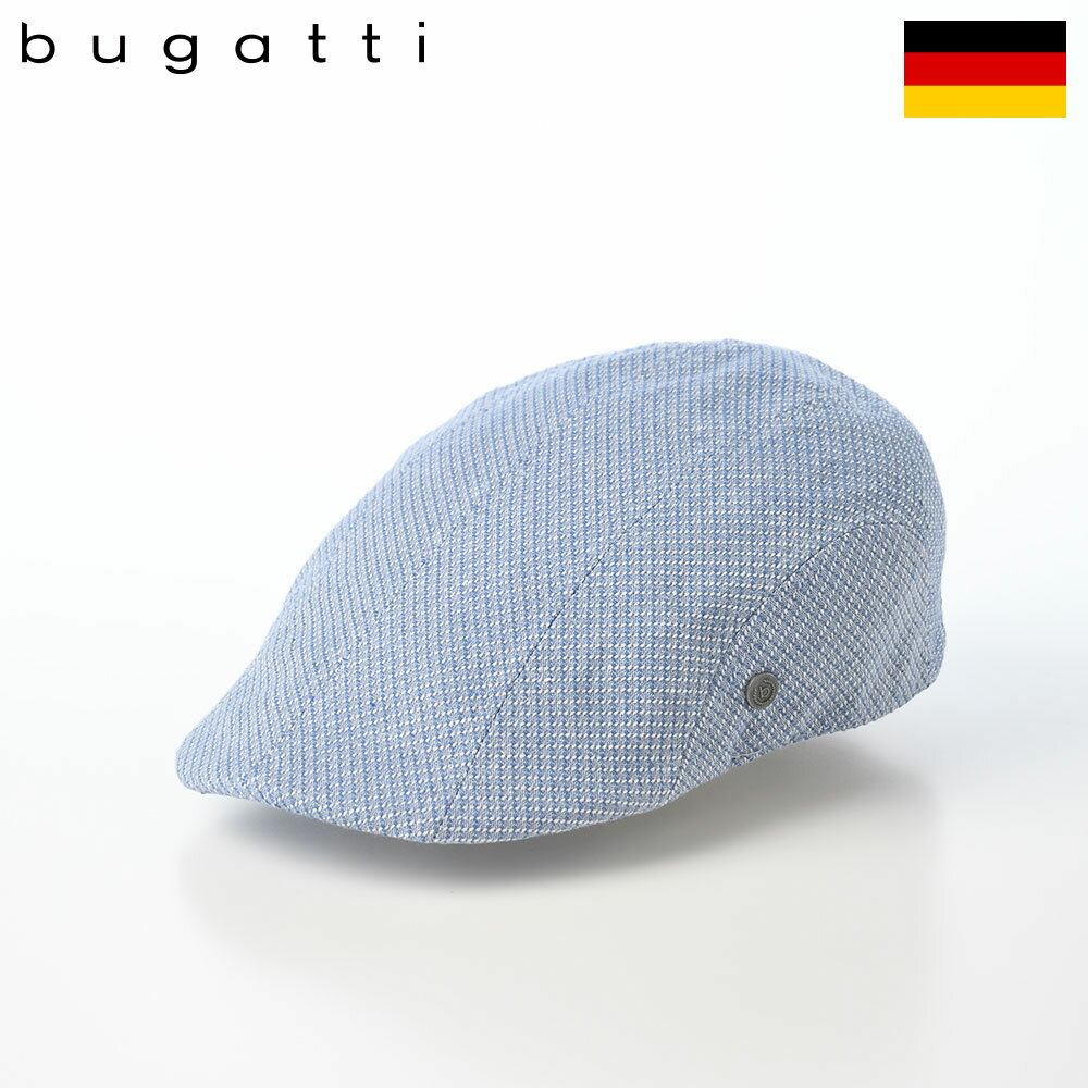 Rakuten - bugatti ハンチング帽 帽子 耳当て キャップ CAP 鳥打帽 メンズ レディース 大きいサイズ ドイツブランド おしゃれ ファッション小物 ブガッティ Linen Mix Hunting（リネンミックスハンチング） 629125 ブルー 父の日ギフト