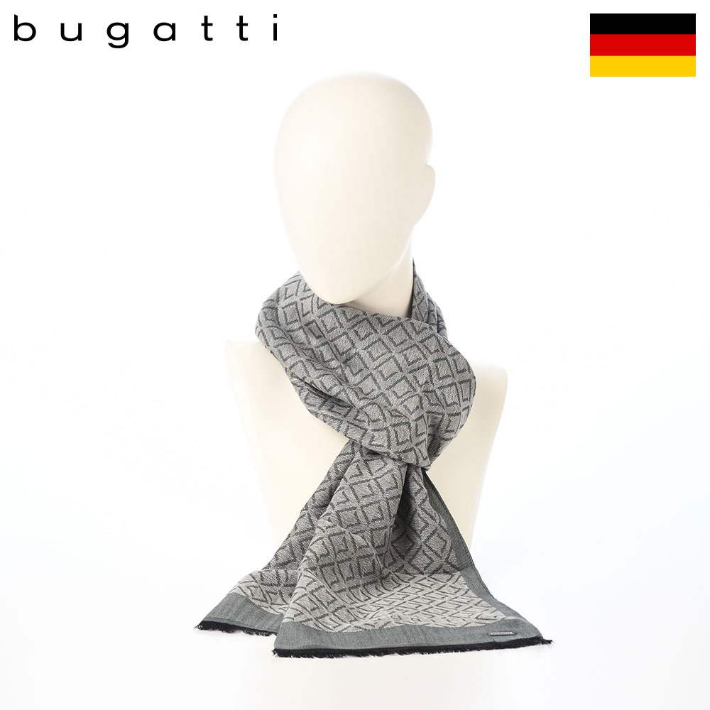 Cashmere - bugatti スカーフ マフラー 秋 冬 メンズ レディース 防寒 暖かい ドイツブランド おしゃれ ファッション小物 ブガッティ Cotton Scarf（コットンスカーフ） 630337 ボトルグリーン 母の日ギフト 2026