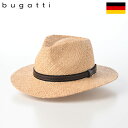 bugatti 帽子 中折れハット ストローハット ラフィアハット 春 夏 メンズ レディース ユニセックス ギフト カジュアル おしゃれ ドイツブランド ファ...
