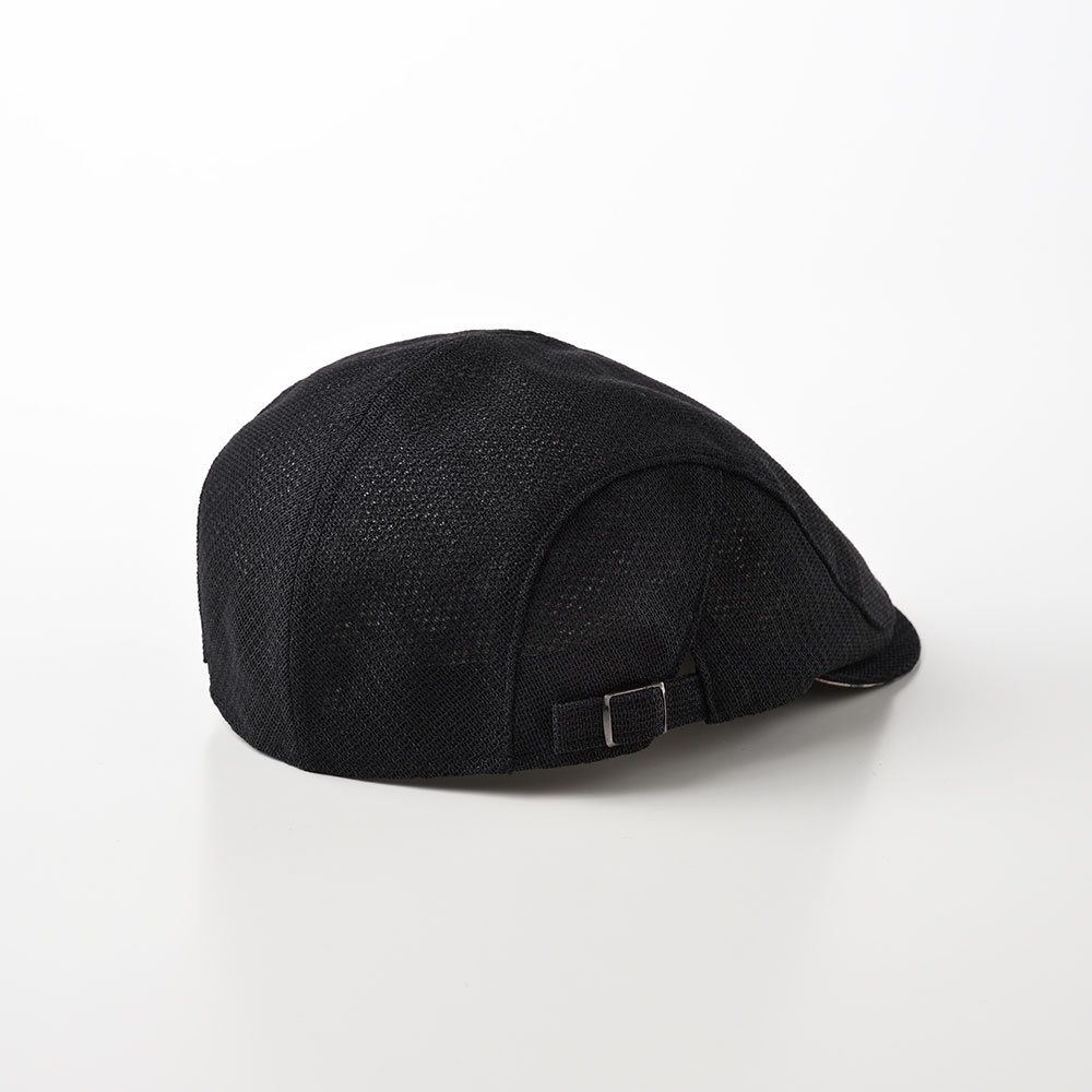 DAKS ダックス ブランド ハンチング帽 メッシュキャップ 帽子 メンズ 春 夏 大きいサイズ おしゃれ シンプル サイズ調節可 SideFree Hunting KARAMI Mesh(サイドフリーハンチング カラミメッシュ) D1310 ブラック 3