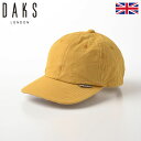 ダックス コットンキャップ 帽子 CAP メンズ 春 夏 大きいサイズ サイズ調節可 おしゃれ シンプル カジュアル 普段使い イギリスブランド DAKS Ca...
