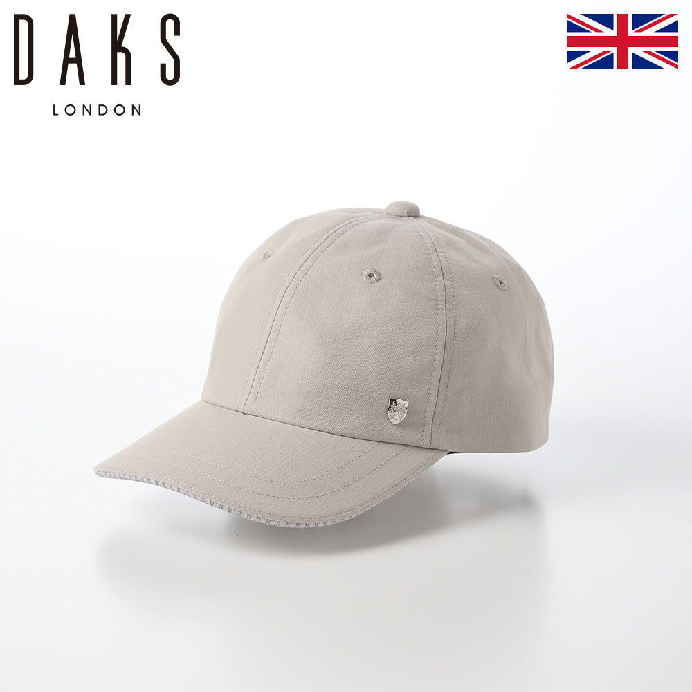 DAKS キャップ CAP 帽子 父の日 メンズ レディース 春 夏 ベースボールキャップ 大きいサイズ Cap Cupro Sucker（キャップ キュプラサッカー） D1760 ベージュ