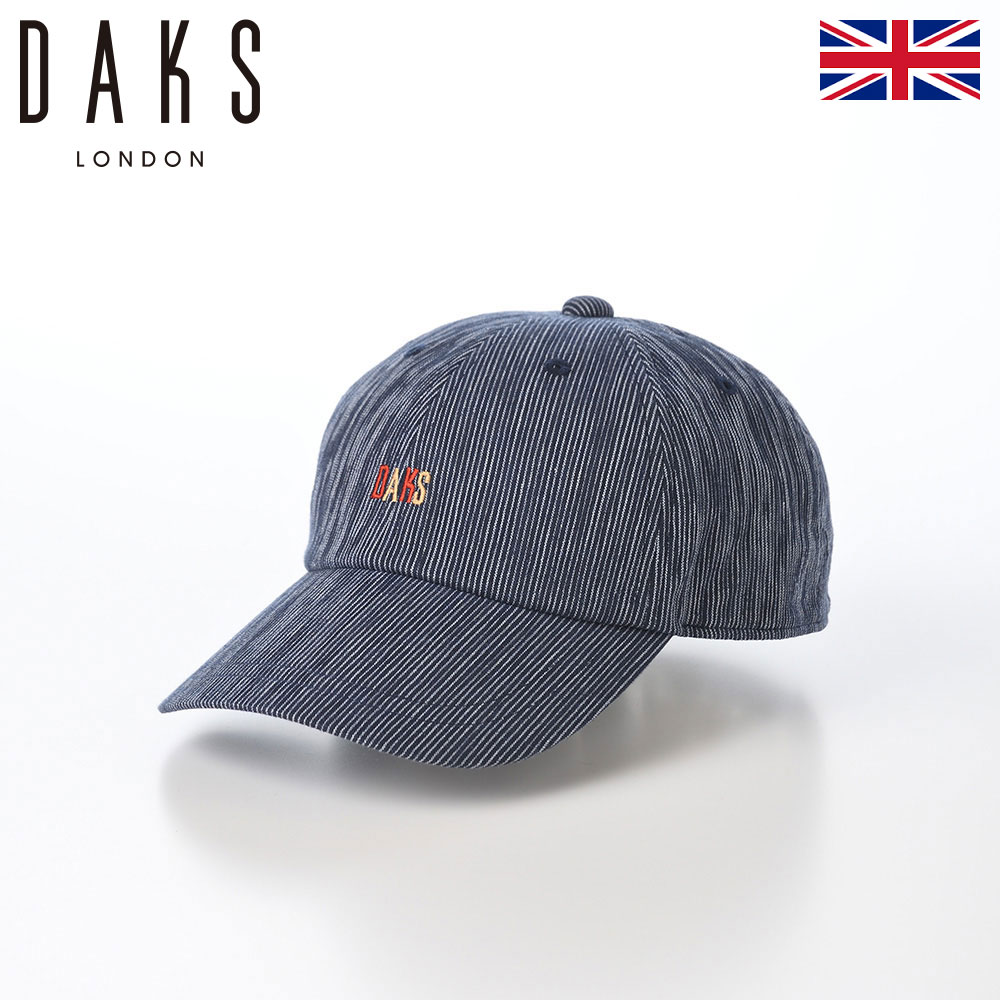 DAKS ダックス キャップ CAP 帽子 メンズ レディース 春 夏 ベースボールキャップ 野球帽 大きいサイズ スポーツ アウトドア 日除け 熱中症 UV対策 ファッション小物 Cap Cotton Crepe（キャップ コットンクレープ） D1803 ネイビー