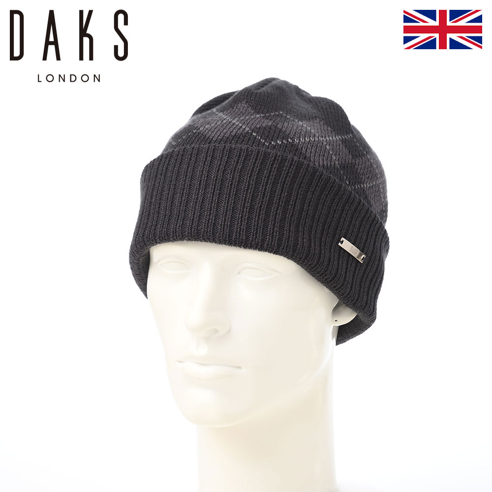 DAKS 帽子 ニット帽 メンズ レディース おしゃれ カジュアル ブランド ダックス Knit Watch Argyle(ニットワッチ アーガイル) D204...