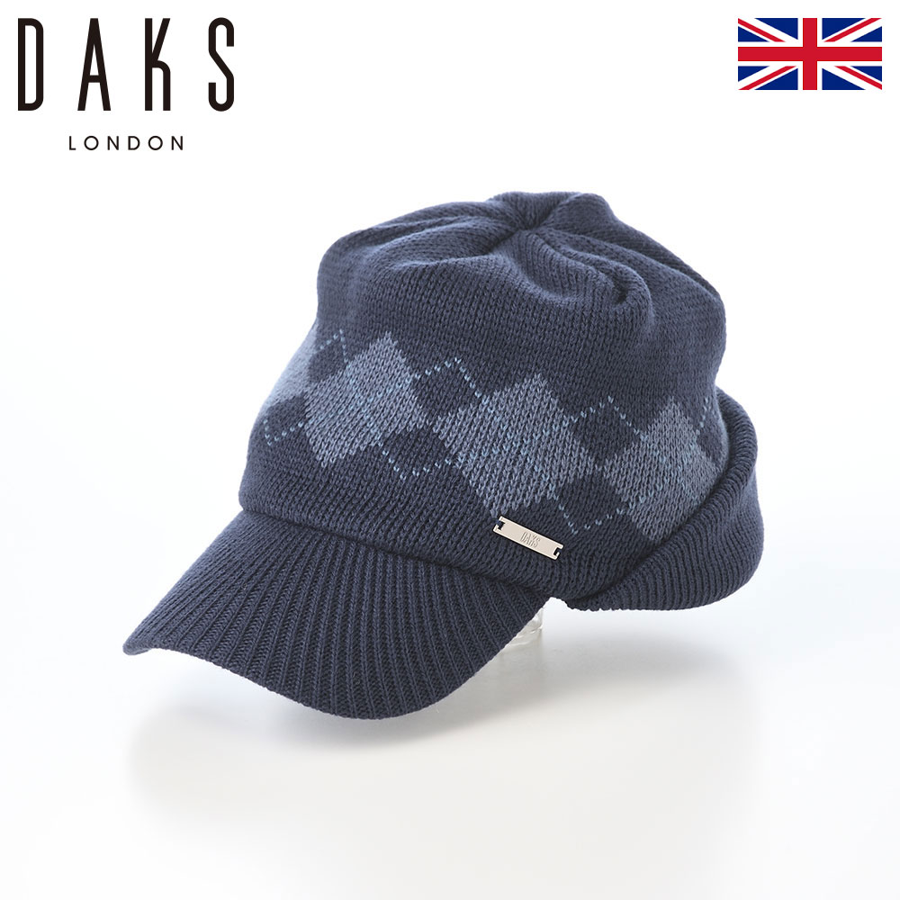 DAKS ˹�� �˥å�˹ ��� ��ǥ����� ������� �����奢�� �֥��� ���å��� Knit Cap Argyle�ʥ˥åȥ���å� ����������� D2050...