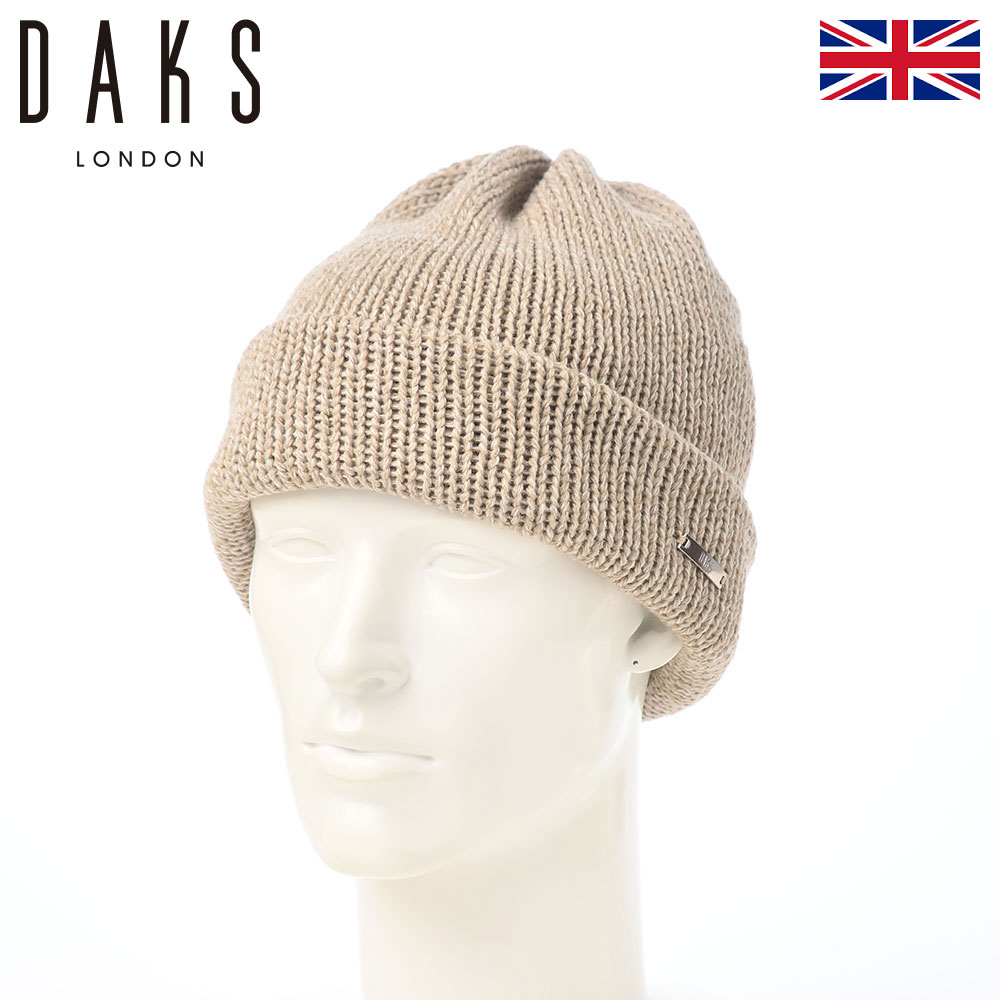 乐天商城 - DAKS 帽子 ニット帽 メンズ レディース おしゃれ カジュアル ブランド ダックス Knit Watch Bulky Yarn（ニットワッチ バルキーヤーン） D2051 ベージュ 父の日ギフト 2026