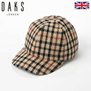 DAKS ダックス Cap Wool Tartan（キャップ ウールタータン） D3731 ハウスチェック