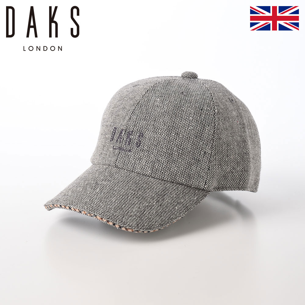 ダックス プレゼント メンズ（5000円程度） DAKS ダックス キャップ CAP 帽子 父の日 メンズ レディース 紳士 秋 冬 大きいサイズ おしゃれ カジュアル 普段使い 大きめ 小さめ サイズ調節 アジャスター ギフト プレゼント 送料無料 あす楽 イギリスブランド Cap Tweed（キャップ ツイード） D3870 グレー