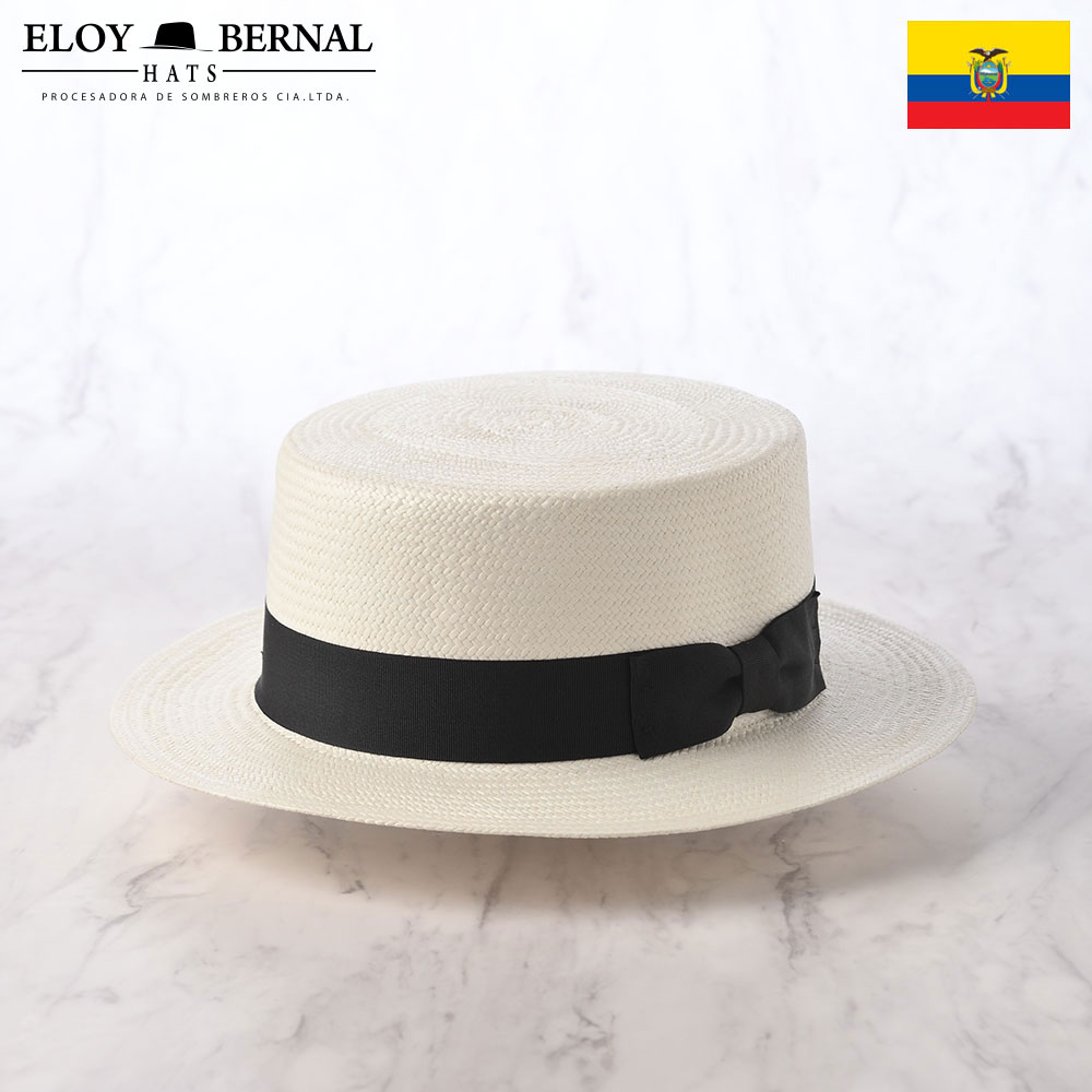パナマハット メンズ 帽子 ブランド パナマ帽 春 夏 本パナマ パナマ帽子 紳士帽 大きいサイズ エクアドル製 エロイベルナール CANAL KANKAN（カナル カンカン） ホワイト ポイント5倍