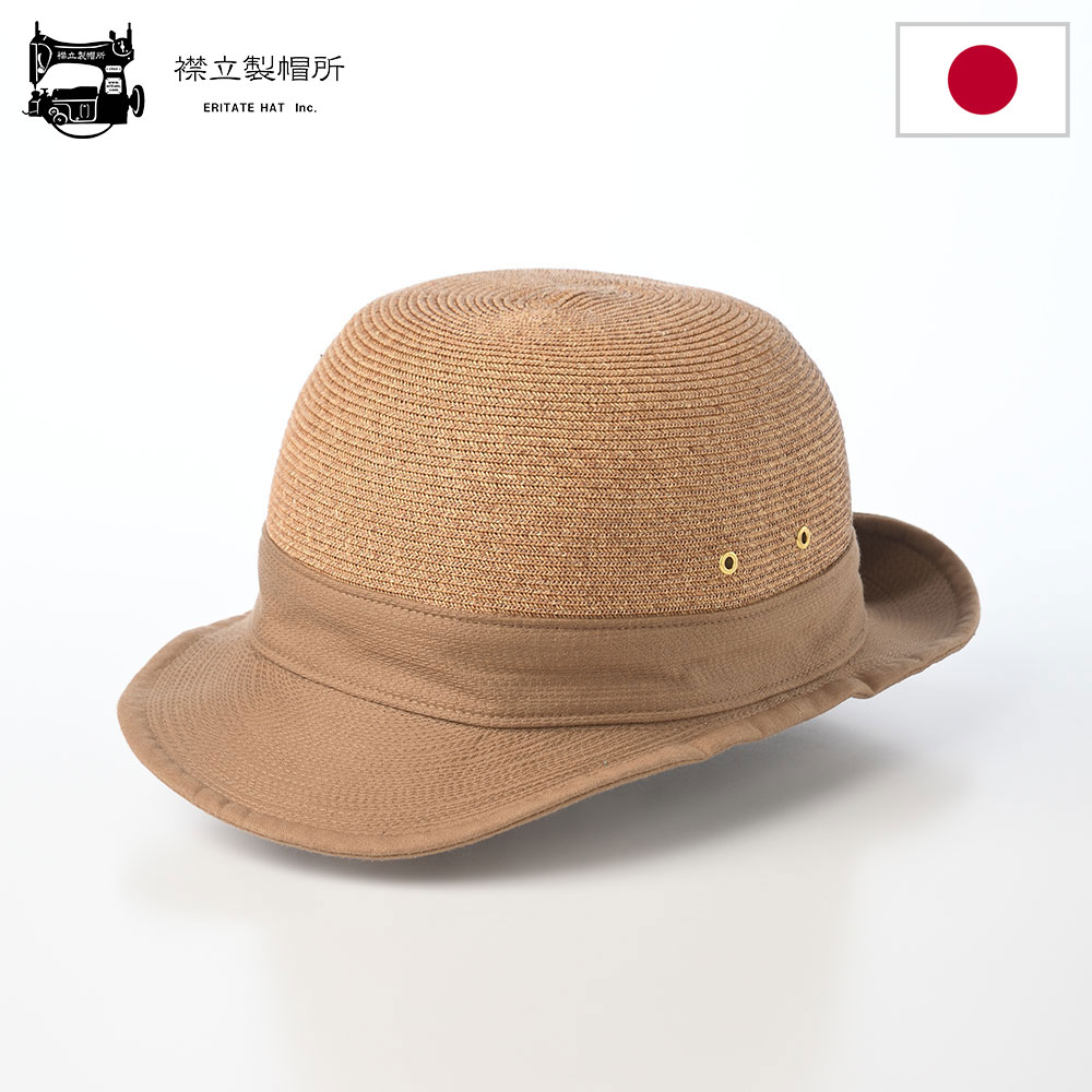 乐天商城 - 襟立製帽所 キャップ メンズ レディース Paper braid fireman（ペーパーブレード ファイヤーマン） ベージュ 帽子 日本製 分類外繊維 紙 軽量 春夏