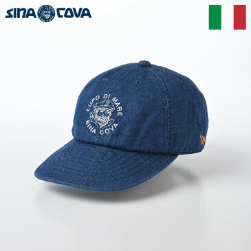 【限定価格】SINACOVA シナコバ キャップ CAP 帽子 メンズ レディース 大きいサイズ オールシーズン 春 夏 秋 冬 ベースボールキャップ ブランド イタリア シンプル サイズ調整 カジュアル おしゃれ マリンルック 日本製 Denim Cap(デニムキャップ) ES553 ブルー 041
