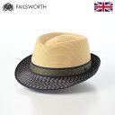 Failsworth 帽子 ブレードハット 中折れハット 春 夏 メンズ レディース 麦わら帽 大きいサイズ カジュアル 普段使い シンプル イギリス 英国ブラ...
