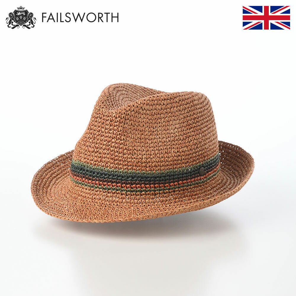 乐天商城 - Failsworth 帽子 ペーパーハット 中折れハット 春 夏 メンズ レディース 麦わら帽 カジュアル イギリス 英国ブランド フェイルスワース SANTO（サント） ブロンズ 父の日ギフト 2026