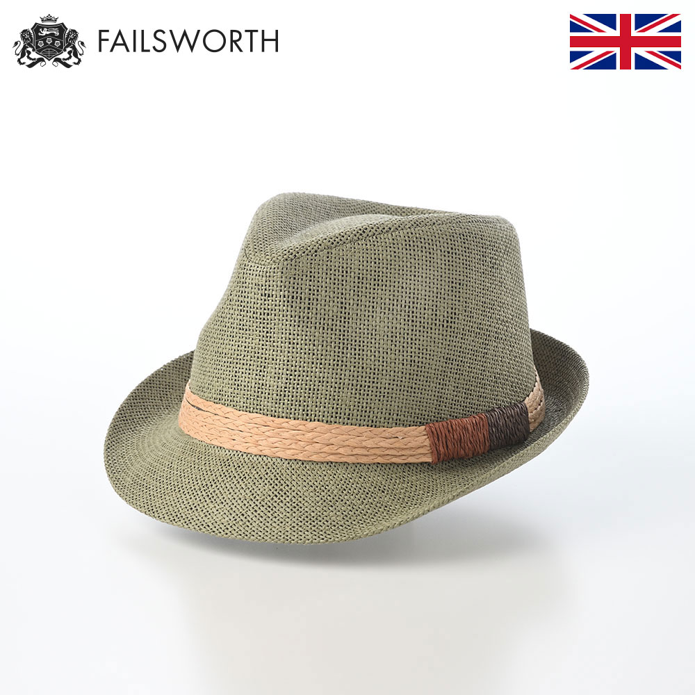 乐天商城 - Failsworth 帽子 ペーパーハット 中折れハット 春 夏 メンズ レディース 麦わら帽 ソフトハット カジュアル イギリス 英国ブランド フェイルスワース FARO（ファロ） グリーン 父の日ギフト 2026