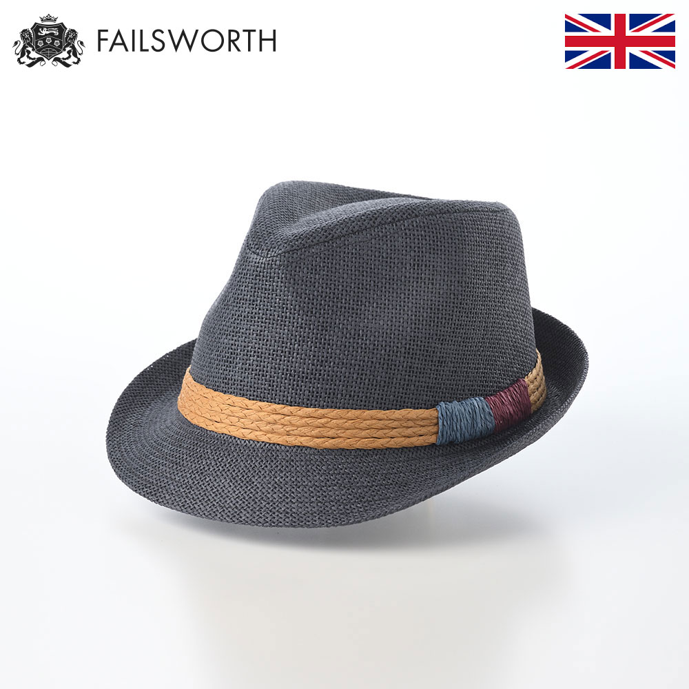 乐天商城 - Failsworth 帽子 ペーパーハット 中折れハット 春 夏 メンズ レディース 麦わら帽 ソフトハット カジュアル イギリス 英国ブランド フェイルスワース FARO（ファロ） ネイビー 父の日ギフト 2026