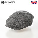 FAILSWORTH ハリスツイード キャスケット帽 秋 冬 帽子 メンズ レディース ハンチング キャップ CAP ウール 大きいサイズ 英国ブランド フェイ...