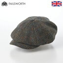 FAILSWORTH ハリスツイード キャスケット帽 秋 冬 帽子 メンズ レディース ハンチング キャップ CAP ウール 大きいサイズ 英国ブランド フェイ...