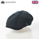 FAILSWORTH ツイード ハンチング帽 キャスケット帽 秋 冬 帽子 メンズ 父の日 レディース 紳士 キャップ CAP 大きいサイズ おしゃれ カジュアル シンプル ギフト 送料無料 あす楽 英国ブランド Moon Hudson（ムーン ハドソン） ペトロール