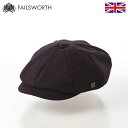 FAILSWORTH キャスケット帽 秋 冬 帽子 メンズ レディース 紳士 キャップ CAP 大きいサイズ おしゃれ カジュアル シンプル ギフト 送料無料 ...