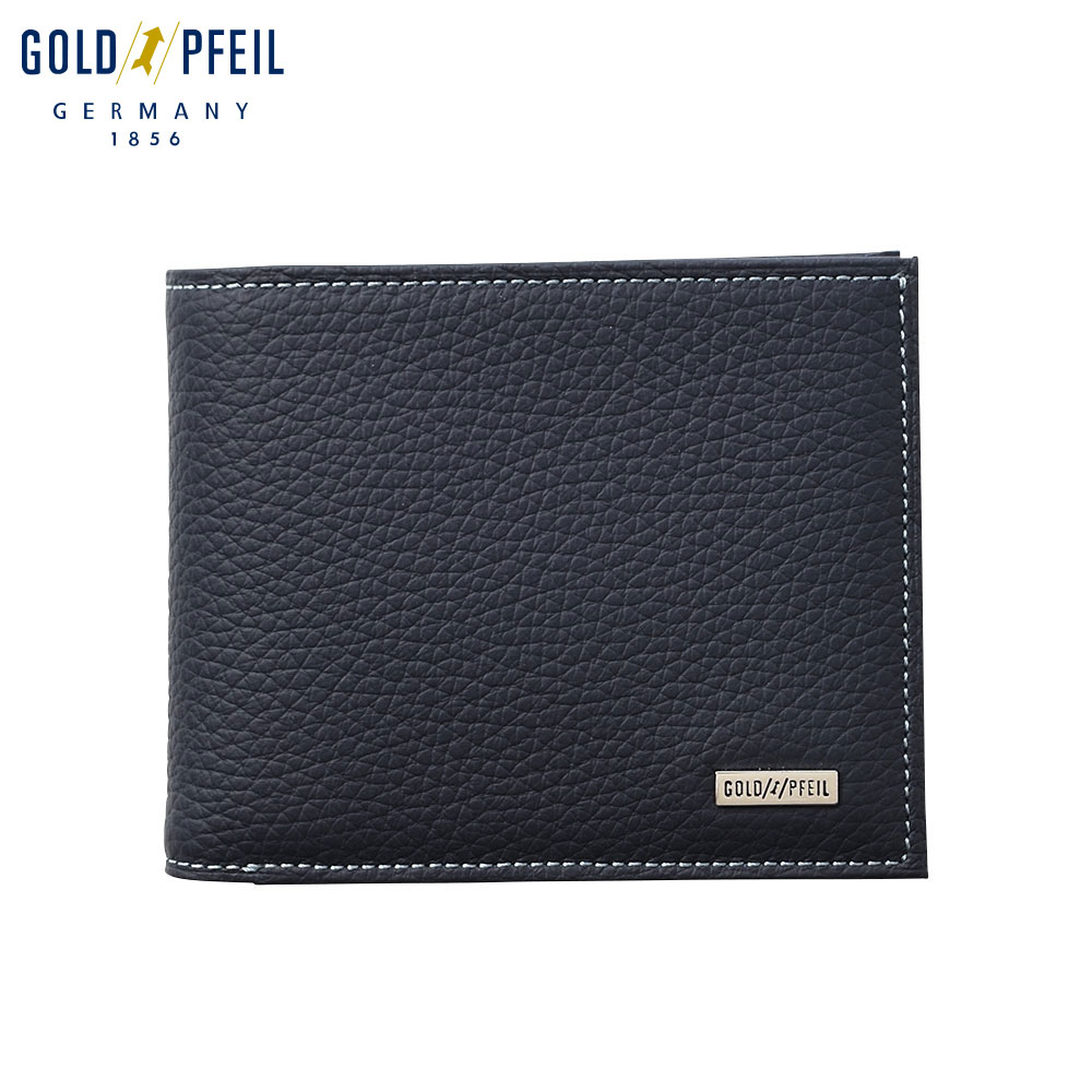 GOLDPFEIL - ゴールドファイル 二つ折り財布 ウォレット メンズ レディース 日本製 本革 ドイツブランド 小銭入れ コインケース カード入れ ギフト プレゼント 就職祝い 記念日 社会人 スペリオール 二つ折り財布 ネイビー