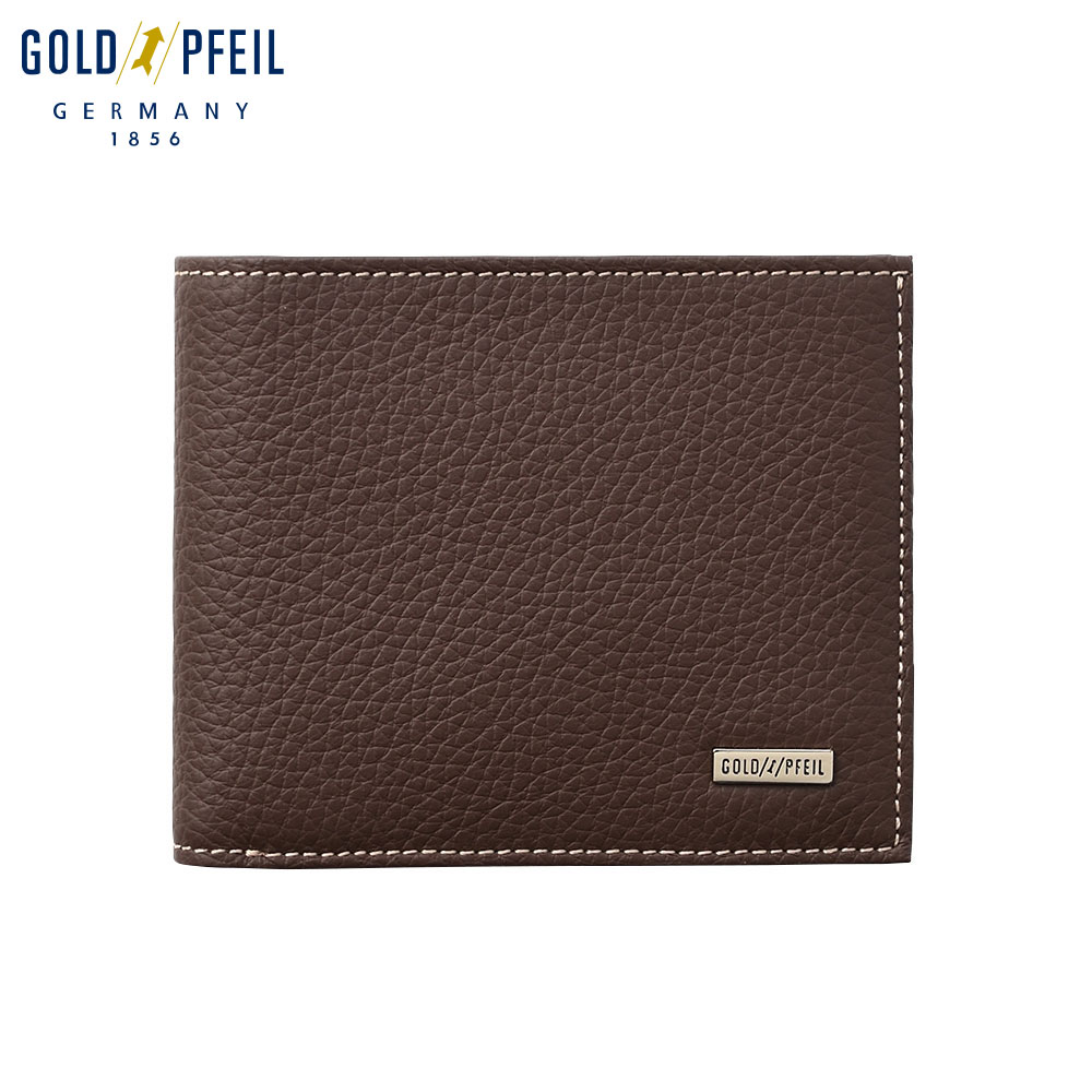 GOLDPFEIL - ゴールドファイル 二つ折り財布 ウォレット メンズ レディース 日本製 本革 ドイツブランド コンパクト カード入れ 薄型 ギフト プレゼント 就職祝い 記念日 社会人 スペリオール 二つ折り札入れ ダークブラウン