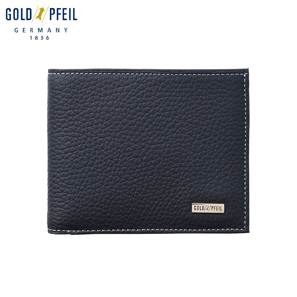 F, H, W - ゴールドファイル 二つ折り財布 ウォレット メンズ レディース 日本製 本革 ドイツブランド コンパクト カード入れ 薄型 ギフト プレゼント 就職祝い 記念日 社会人 スペリオール 二つ折り札入れ ネイビー