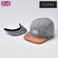 【カジュアルキャップ/GUAPA(グアパ)】Grey Volley Cap Set A(グレーバレーキャップ セットA)≪イギリスのスポーツブランドが作る、バイザーの着脱が可能なベースボールキャップ。メンズ/レディース/紳士/帽子/野球帽/大きいサイズ/ギフト/あす楽≫